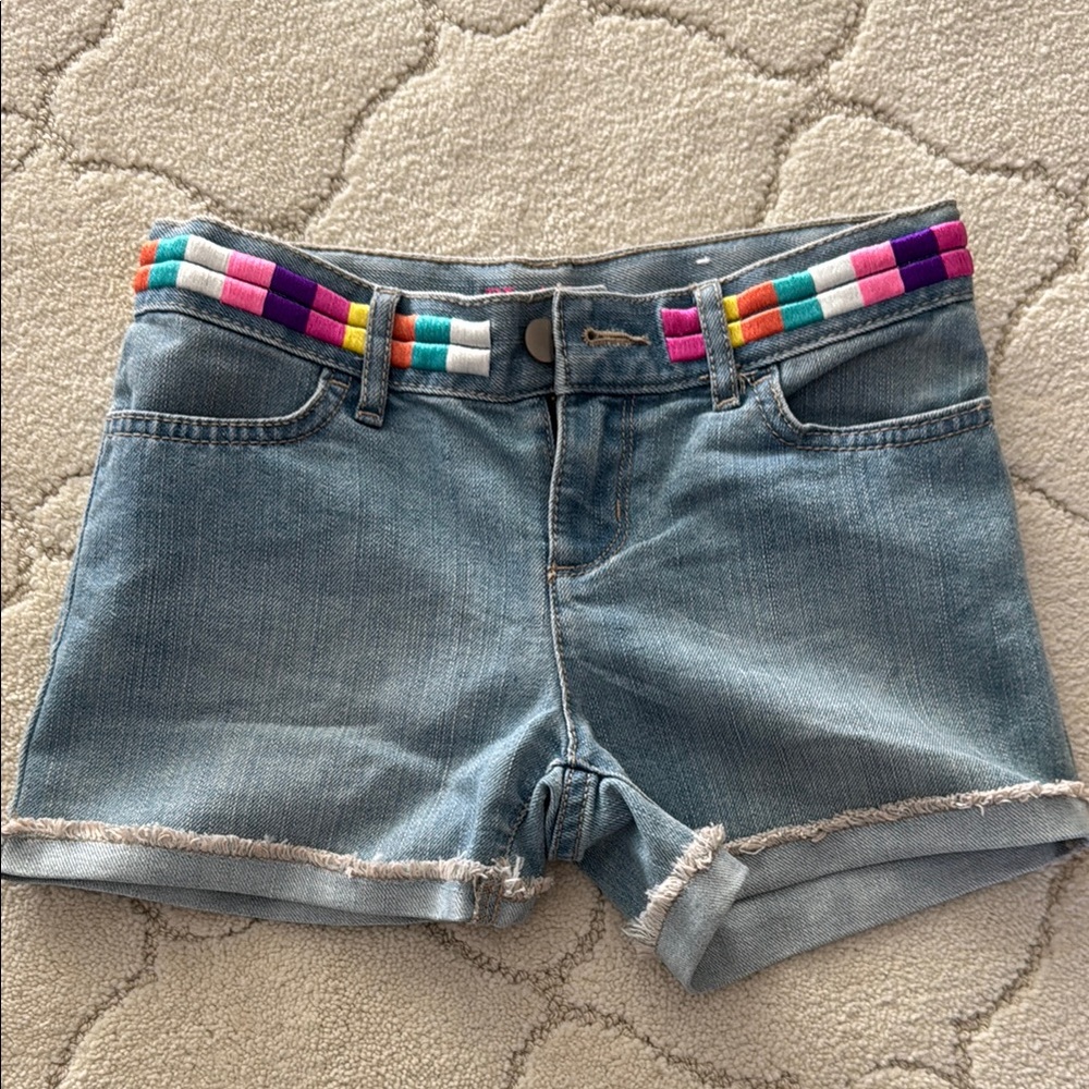 Children’s place brand new Colorful Denim girl’s  Shorts—size 8